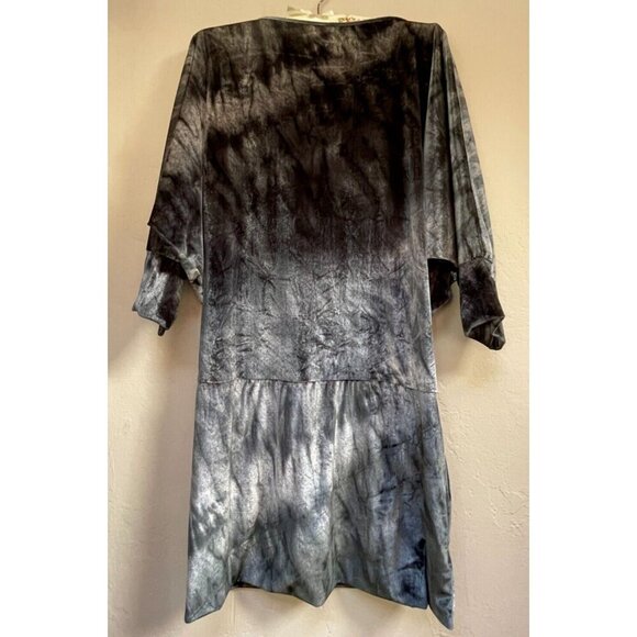 Petit Pois by Viviana G Velour Dolman Sleeve Tunic Dress Gray Stretch Casual - Picture 1 of 9